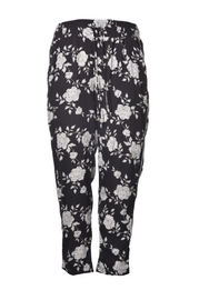 Beautiful Flower Print Straight Leg Trousers In OEM Available