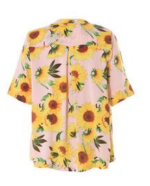 Sunflower Print Womens Fashion Blouses Casual Tee Shirts In Summer Size XS - XXL