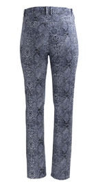Snake Printed Ladies Slim Fit Trousers With Belt Loop And Pockets For Spring / Autumn