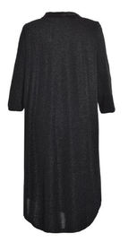 Simple Design Soft Plus Size V Neck T Shirt Dress , Women' Midi Dress