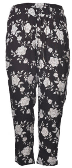 Beautiful Flower Print Straight Leg Trousers In OEM Available